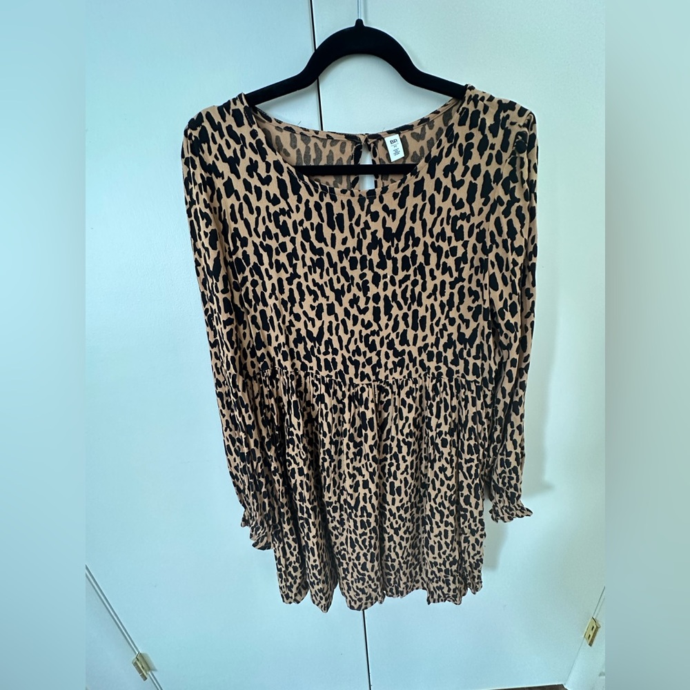 bp. casual leopard dress